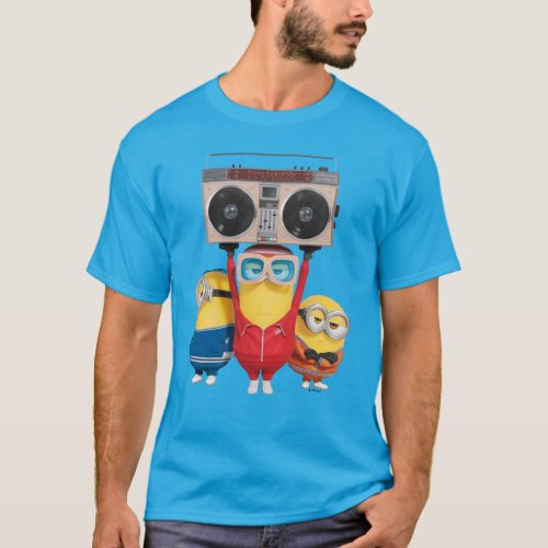Minions The Rise of Gru  Boombox Minions T_Shirt
