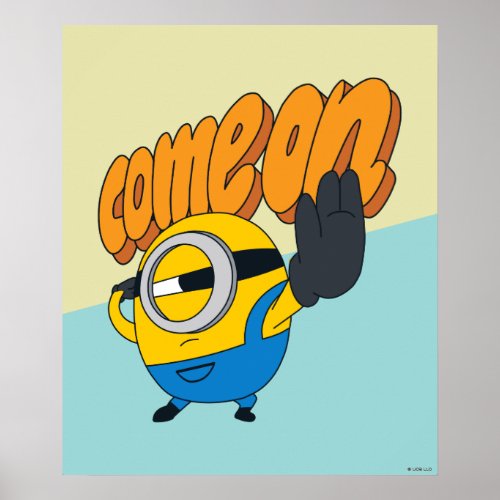 Minions The Rise of Gru  Cartoon Minion Come On Poster