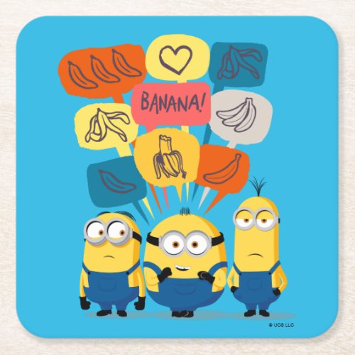 Minions The Rise of Gru  Dave Otto and Kevin Square Paper Coaster