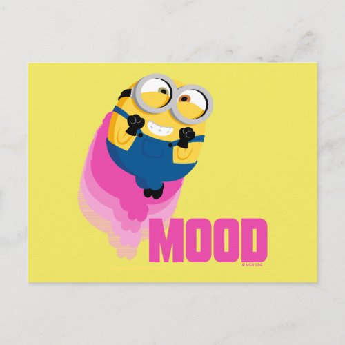 Minions The Rise of Gru  Excited Bob Mood Postcard