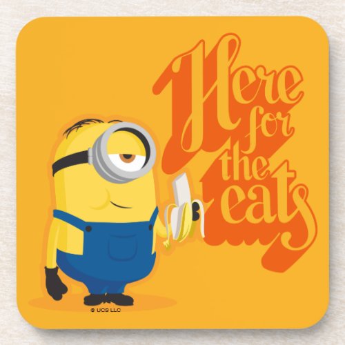 Minions The Rise of Gru  Here for the Eats Beverage Coaster