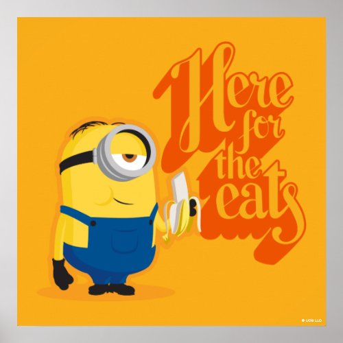 Minions The Rise of Gru  Here for the Eats Poster