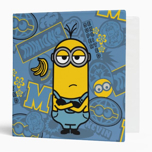 Minions The Rise of Gru  Kevin Travel Patches 3 Ring Binder