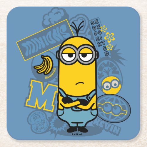 Minions The Rise of Gru  Kevin Travel Patches Square Paper Coaster