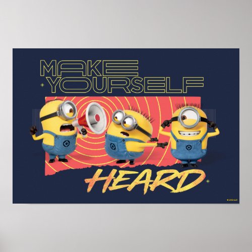 Minions The Rise of Gru  Make Yourself Heard Poster
