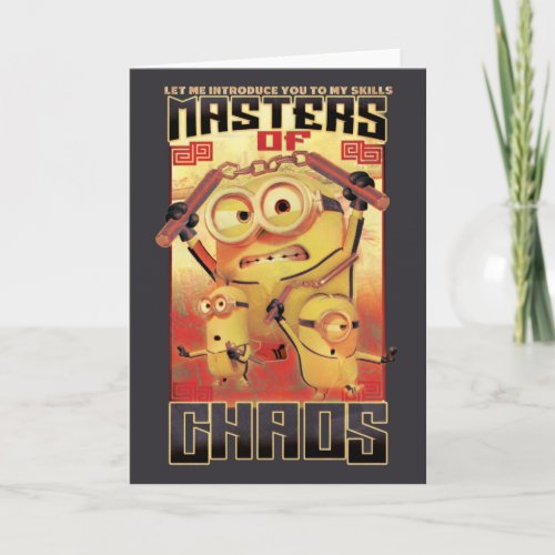 Minions The Rise of Gru  Masters of Chaos Card