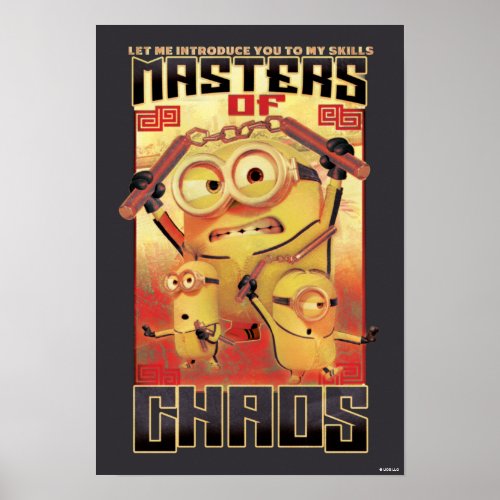 Minions The Rise of Gru  Masters of Chaos Poster