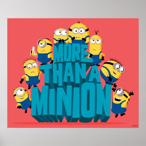 Minions The Rise of Gru  More Than A Minion Poster