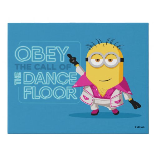 Minions The Rise of Gru  Phil Obey The Call Faux Canvas Print