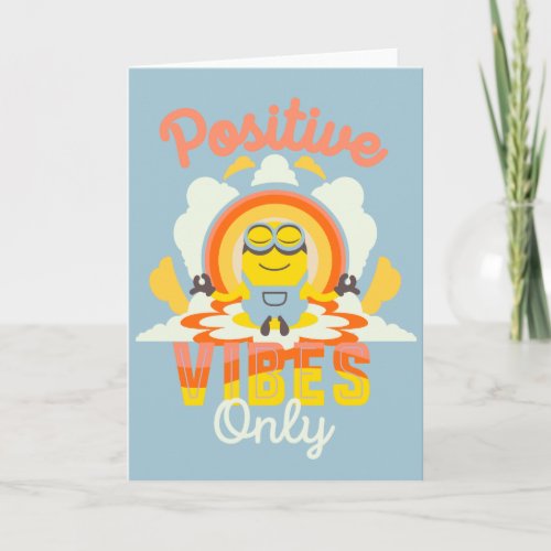 Minions The Rise of Gru  Positive Vibes Card
