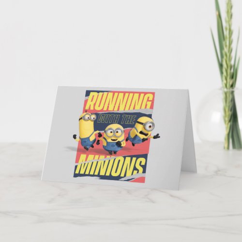 Minions The Rise of Gru Running With The Minions Card