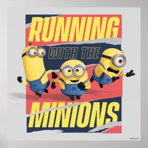 Minions The Rise of Gru Running With The Minions Poster