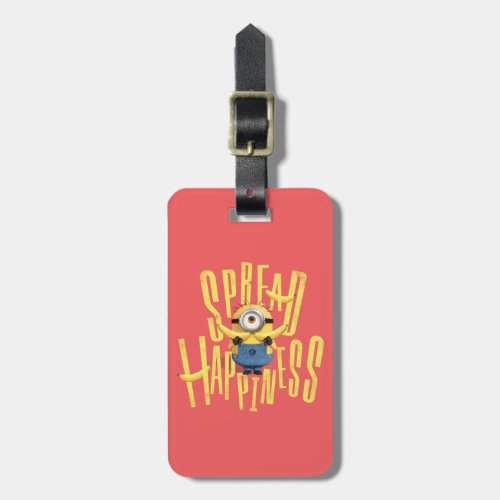 Minions The Rise of Gru  Spread Happiness Luggage Tag