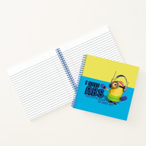 Minions The Rise of Gru  Stuart I Have Abs Notebook