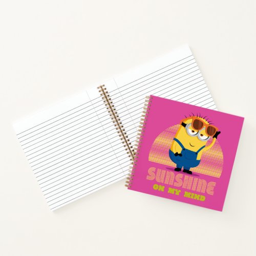 Minions The Rise of Gru  Sunshine On My Mind Notebook