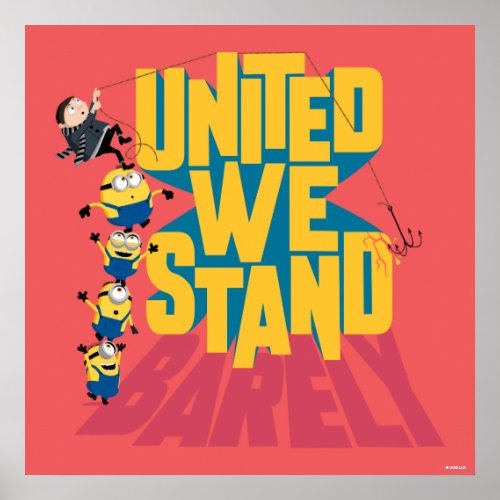 Minions The Rise of Gru  United We Stand Barely Poster