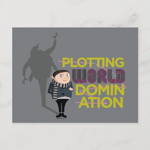 Minions The Rise of Gru  World Domination Postcard