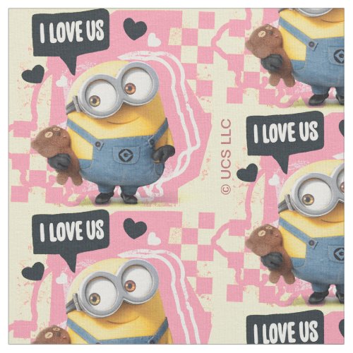 Minions Valentines Day  Bob _ I Love Us Fabric