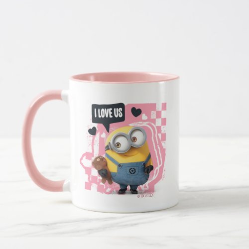Minions Valentines Day  Bob _ I Love Us Mug
