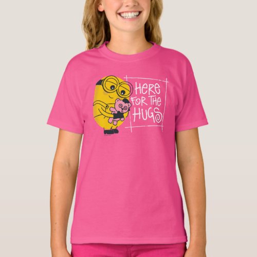 Minions Valentines Day  Here For The Hugs T_Shirt