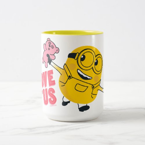 Minions Valentines Day  I Love Us Illustration Two_Tone Coffee Mug