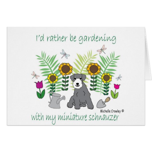 MiniSchnauzer Cards (Front Horizontal)