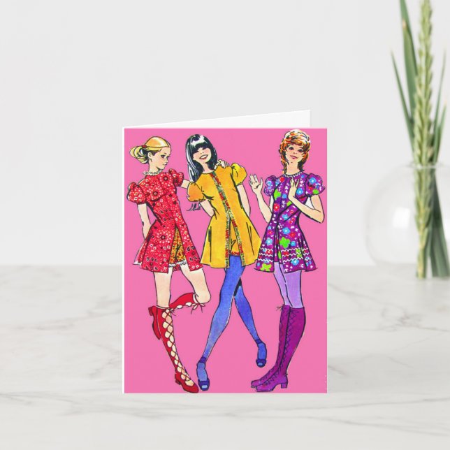 Miniskirts and hotpants birthday card (Front)