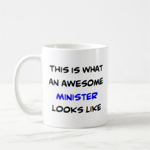minister, awesome coffee mug