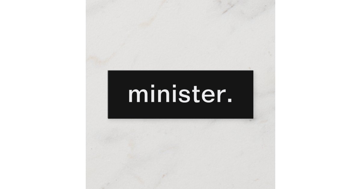 Minister Business Card | Zazzle