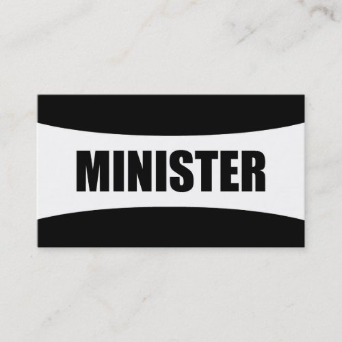 Minister Business Card