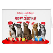 Minister, Cats in Christmas hats (Front Horizontal)