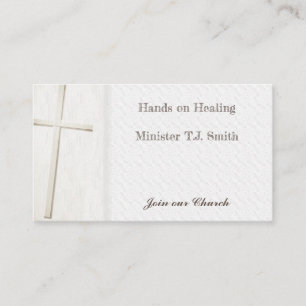 Minister Light Cross Business Cards Business Cards
