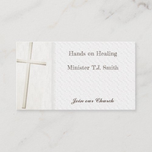 Minister Light Cross Business Cards Business Cards