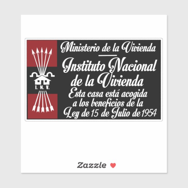 Ministerio de la Vivienda Sticker (Sheet)