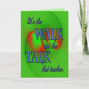 Ministry Appreciation Walk Letterpress Thank You Card