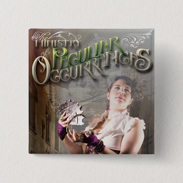 Ministry Square Button- Scorpion Pinback Button (Front)