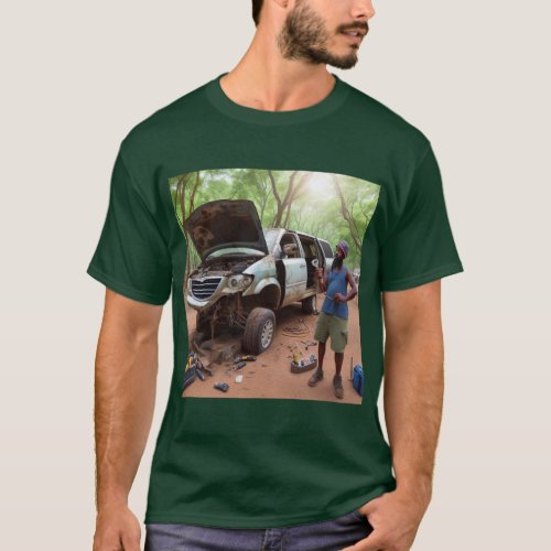 Minivan Camper Fail _ The Engine Was Right Here T_Shirt