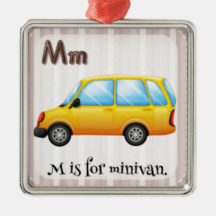 Minivan Metal Ornament