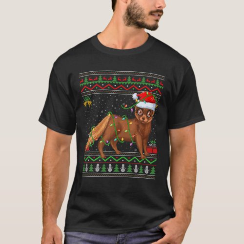 Mink Animal Lover Matching Ugly Mink Christmas T_Shirt