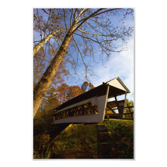 Mink Hollow Covered Bridge, Fairfield county, Ohio Photo Print (Front)
