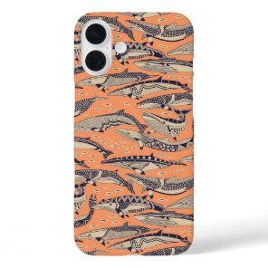 minke whales copper iPhone 16 plus case