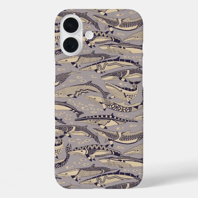 minke whales heather Case-Mate iPhone case (Back)