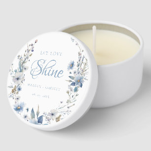 Minmalist Let shine sparkle Wedding Guest favor Mini Candle Favors