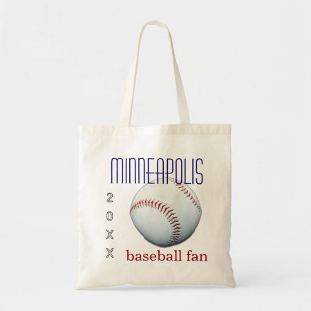Minneapolis Baseball Fan Tote Bag