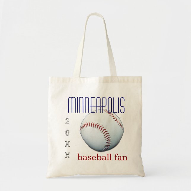 Minneapolis Baseball Fan Tote Bag (Front)