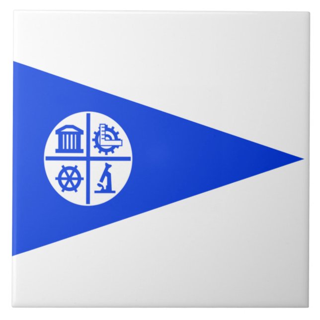 Minneapolis city flag ceramic tile (Front)