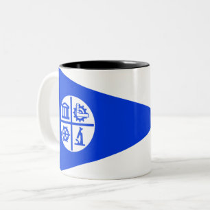 Minneapolis city flag Two-Tone coffee mug