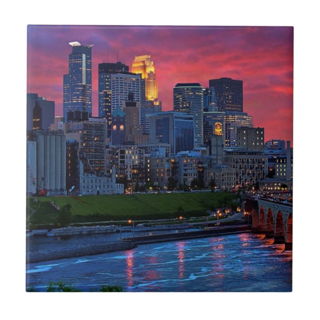 Minneapolis Eye Candy Ceramic Tile (Front)