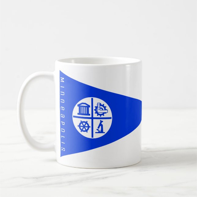Minneapolis Flag Coffee Mug (Left)