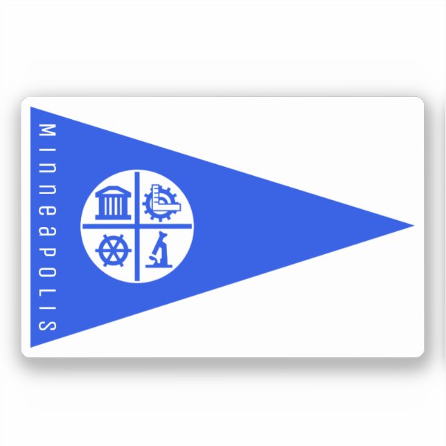 Minneapolis Flag Sticker (Front)